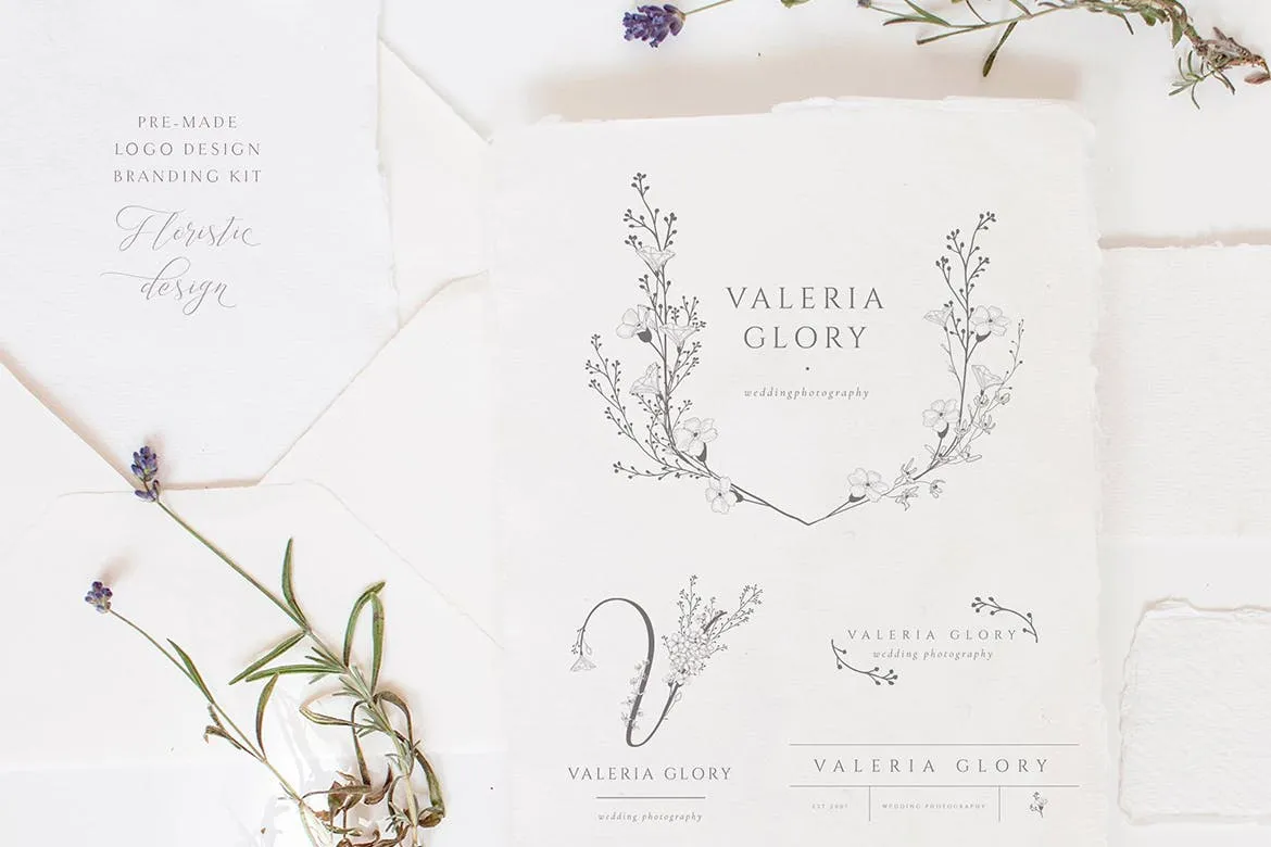 高端女性饰品品牌设计素材套装 Pre-made Logo ~ Branding Kit