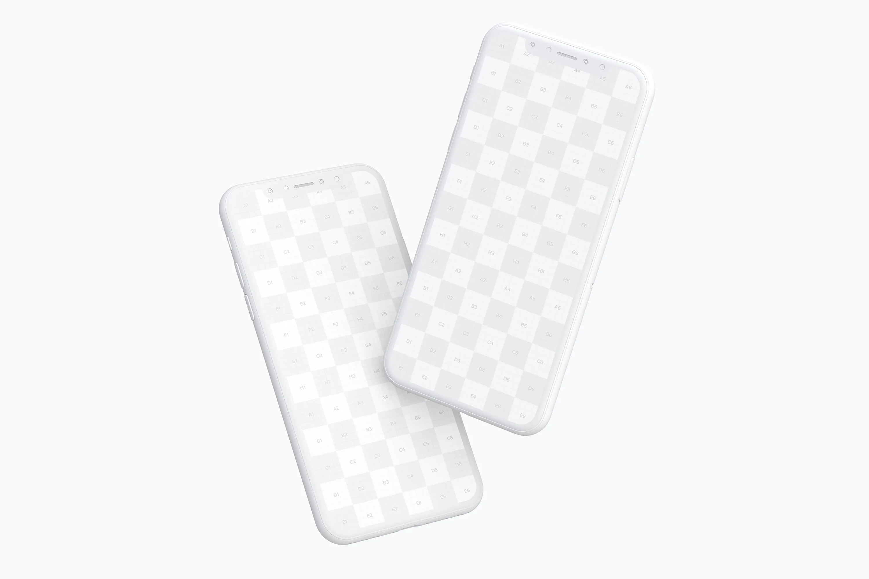 iPhone X手机APP应用界面设计效果图样机05 Clay iPhone X Mockup 05插图(1)