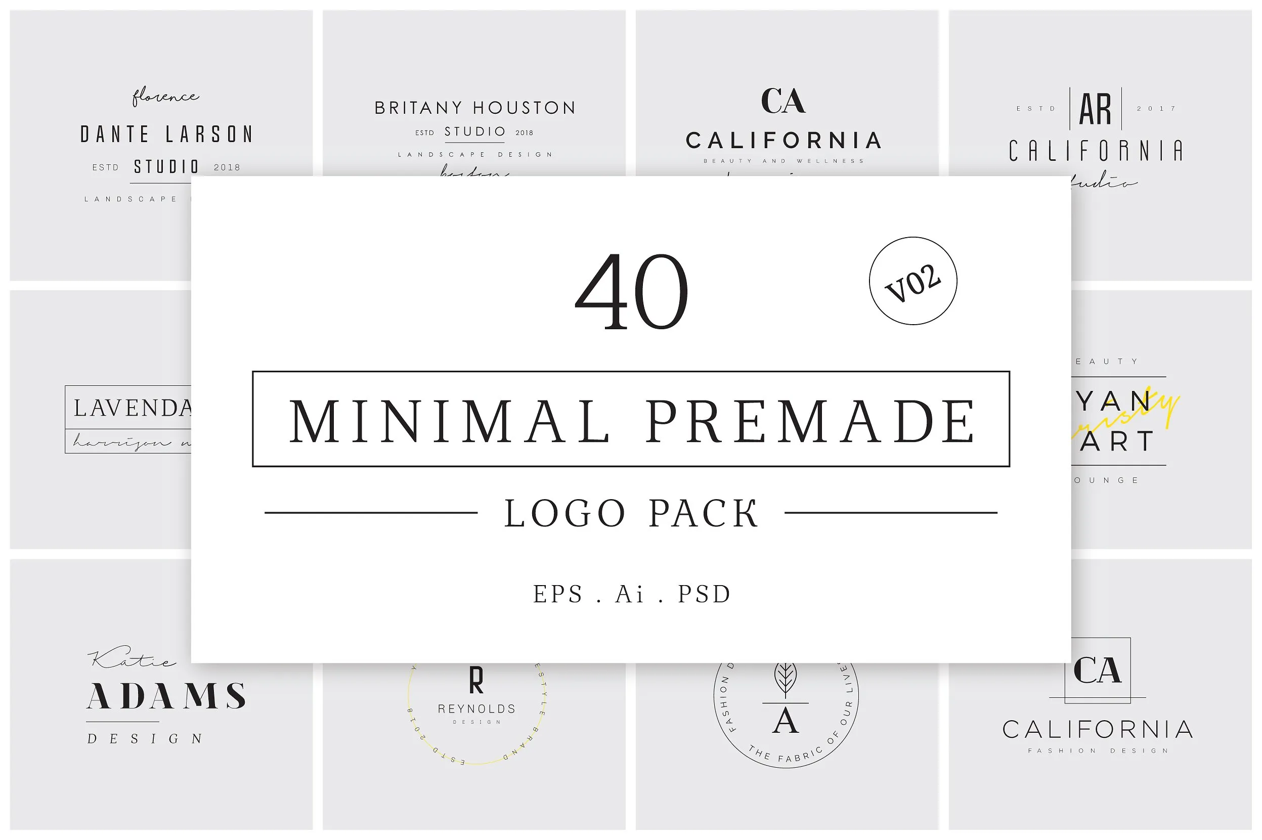 时尚简约的预制标志LOGO模板插图(11)