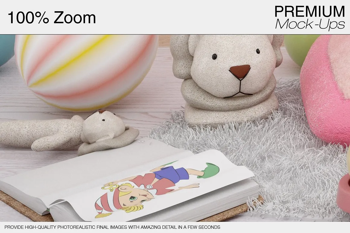 温馨可爱的孩子房间展示模型下载[psd]插图(4)