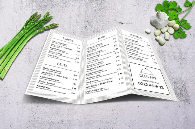 极简主义优雅西餐厅菜单设计模板套装 Minimal Elegant Menu Big Bundle插图(3)