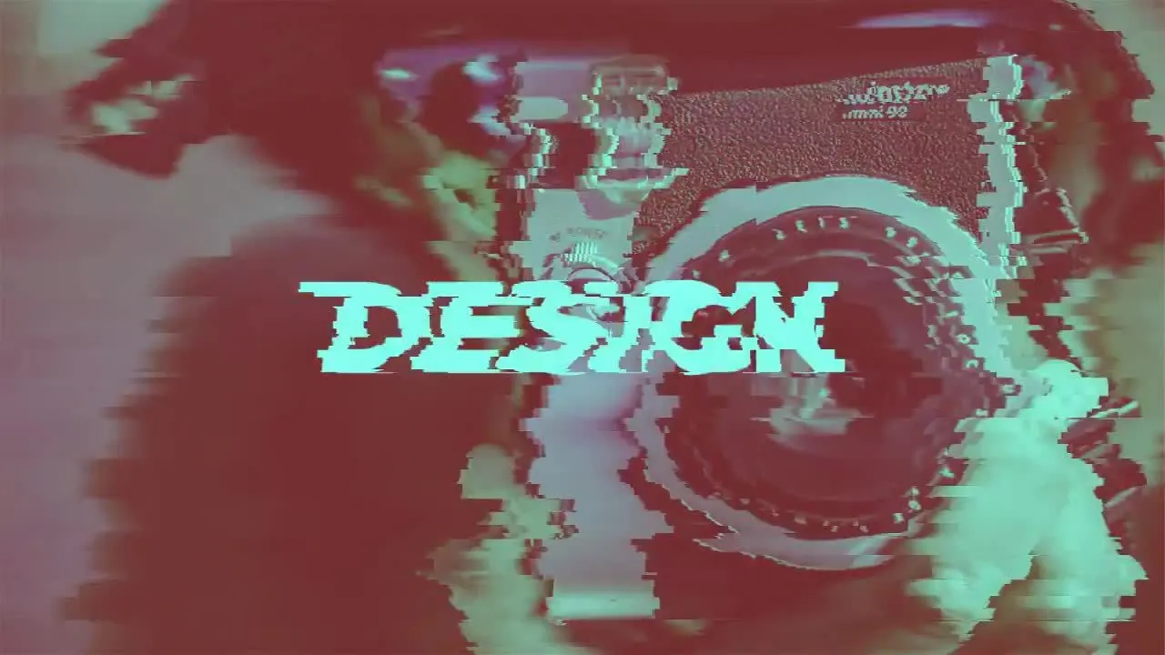 快速扭曲时尚造型过渡像素设计精选AE模板Distort Slideshow