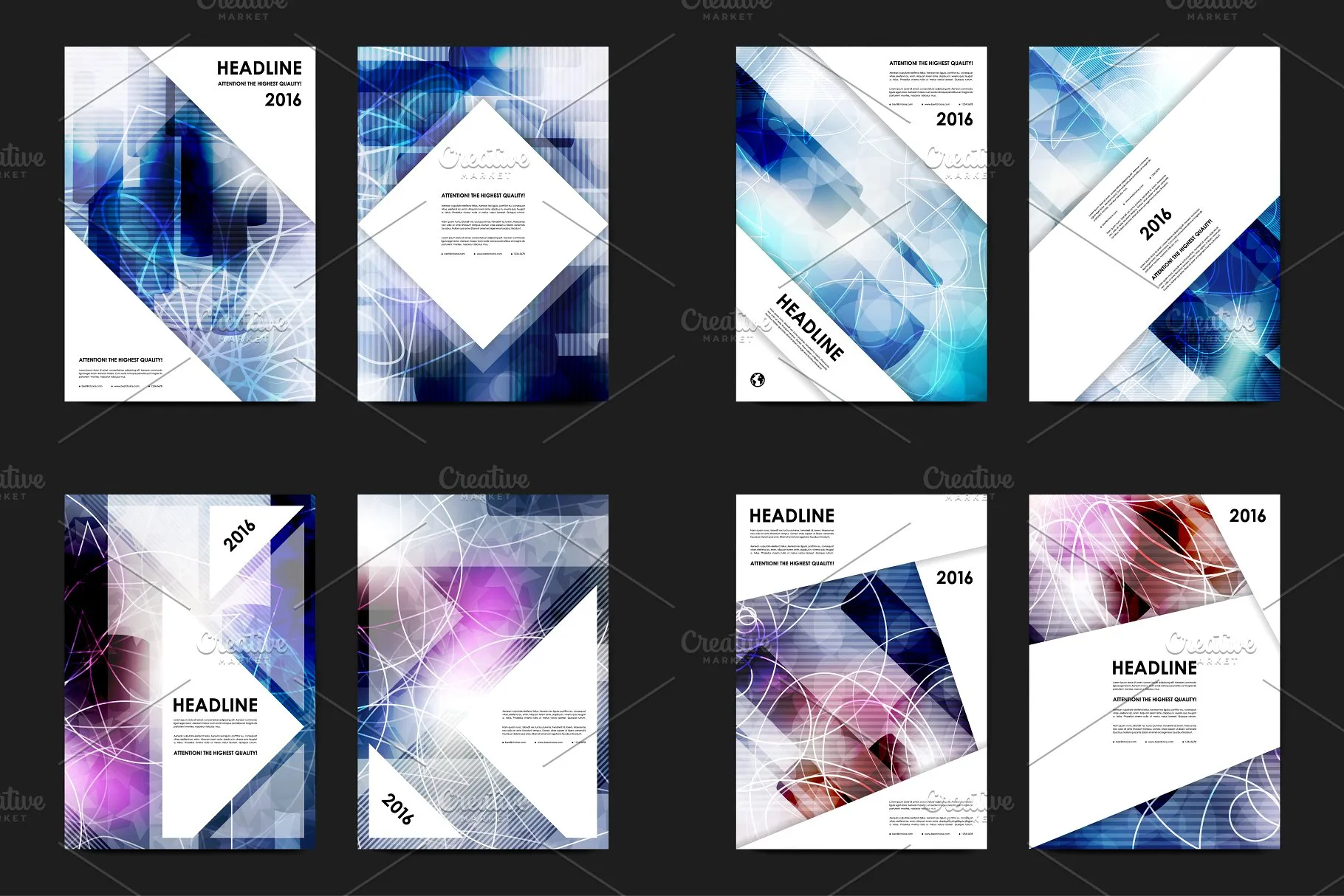 极力推荐：50+商业企业宣传传单模板 50+ Business Flyers Bundle插图(1)