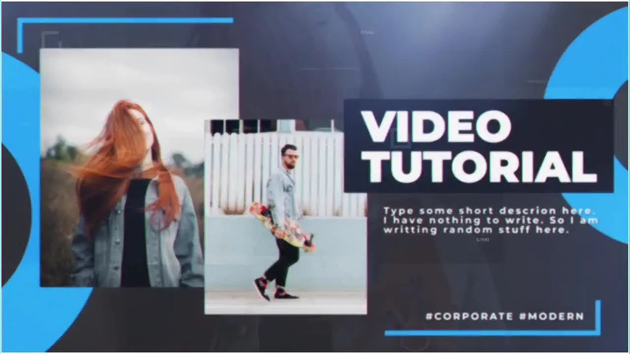 时尚的大的企业演示视频像素设计精选AE模板