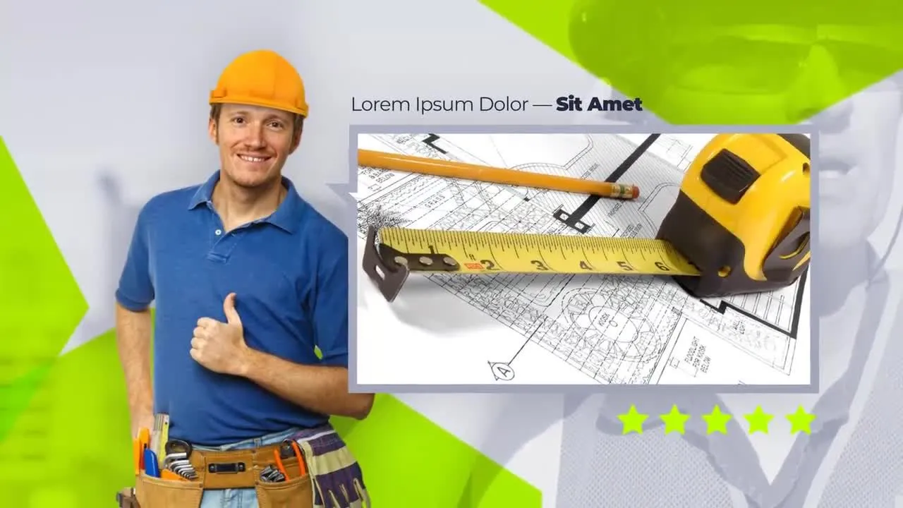 建筑公司建筑演示促销像素设计精选AE模板