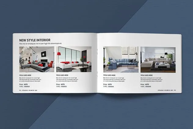 A5尺寸产品目录产品手册设计模板素材 A5 Modern Catalogue Template插图(9)