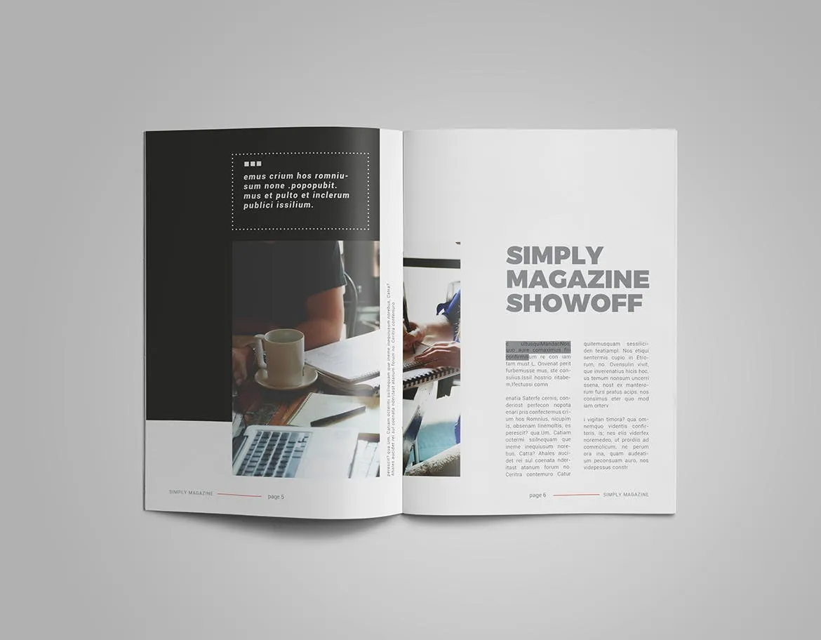 人物采访人物专题素材库精选杂志排版设计InDesign模板 InDesign Magazine Template插图(3)