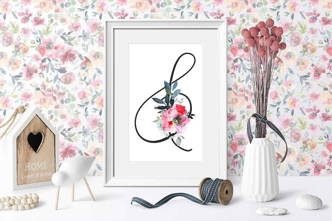 花园玫瑰水彩花卉套装 Garden Rose Watercolor Floral Kit插图(10)