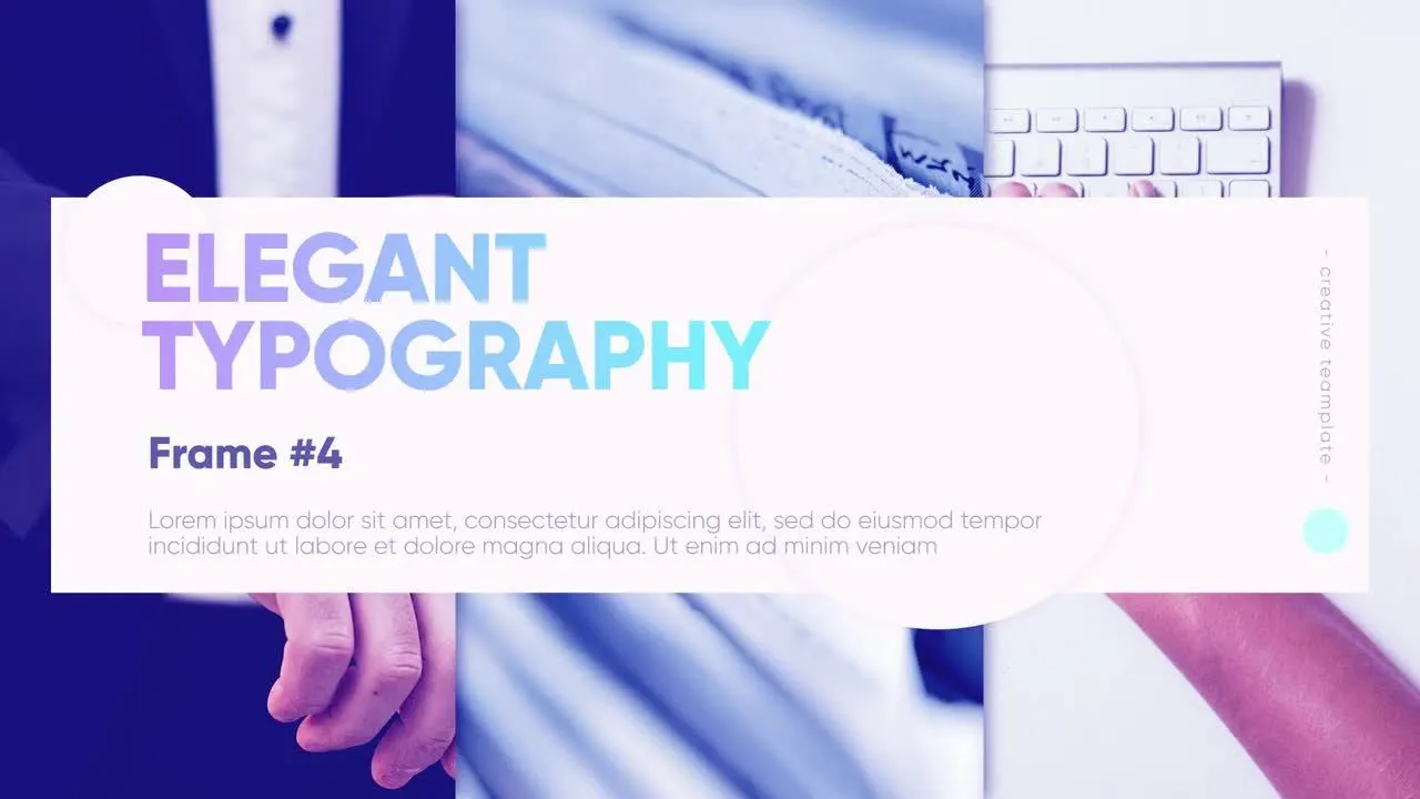 超现代的企业幻灯片文本介绍像素设计精选AE模板