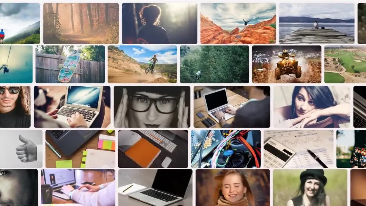 快速动态动画的旅行照片展示像素设计精选AE模板