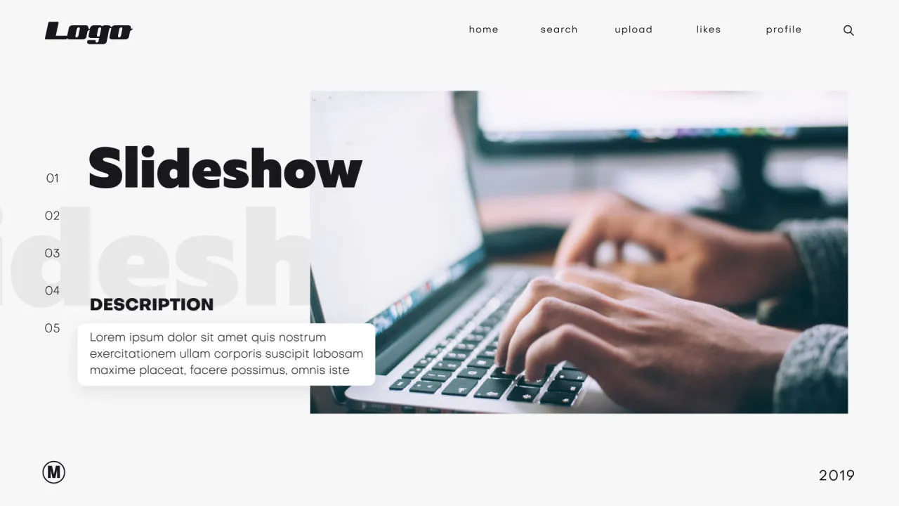 企业幻灯片放映动画像素设计精选AE模板