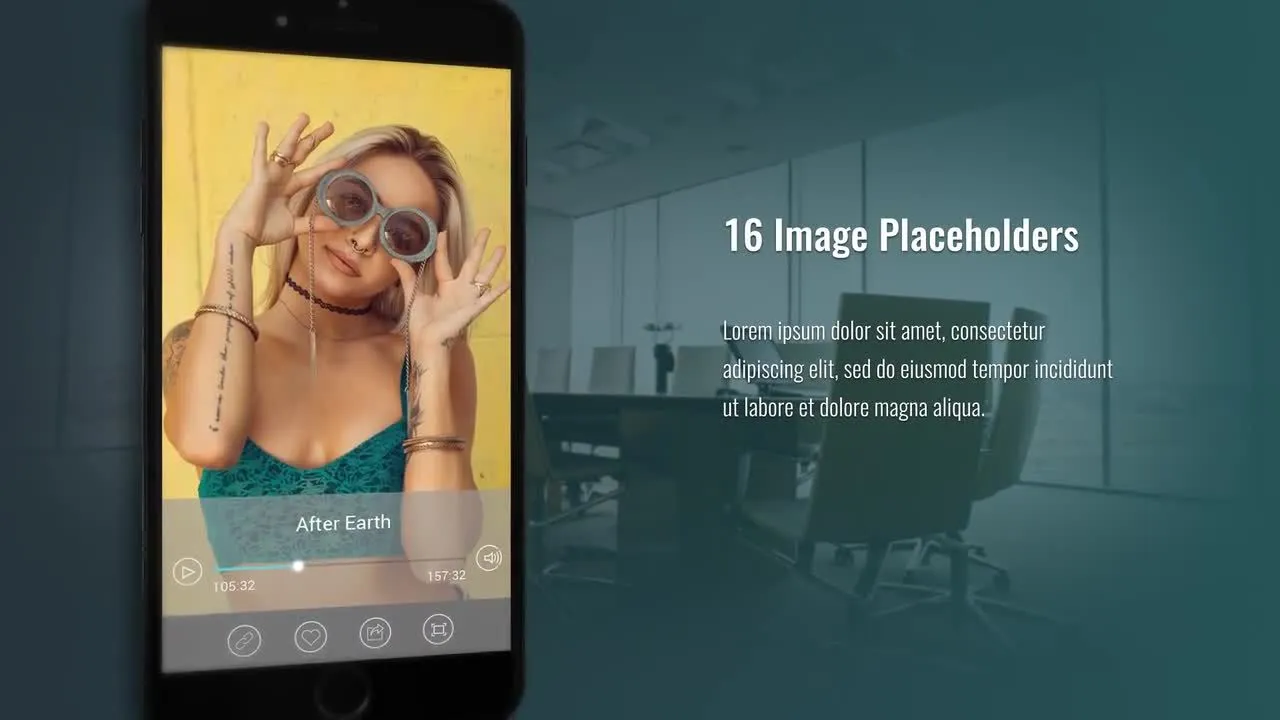 智能手机应用促销像素设计精选AE模板