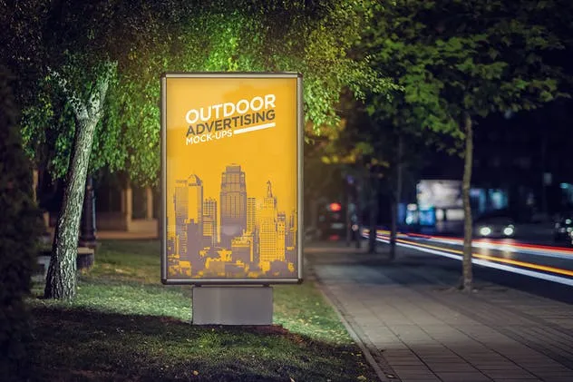 户外灯箱广告样机模板v2 Outdoor Advertising Mock-Up Vol.2插图(5)