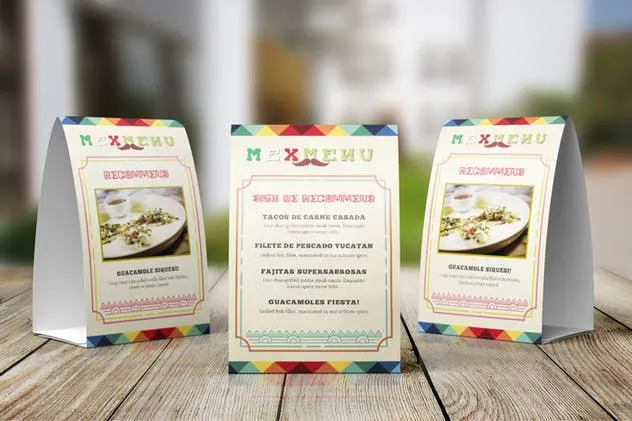 墨西哥风味餐馆菜单设计PSD模板 Mexican Style Food Menu Template插图(5)