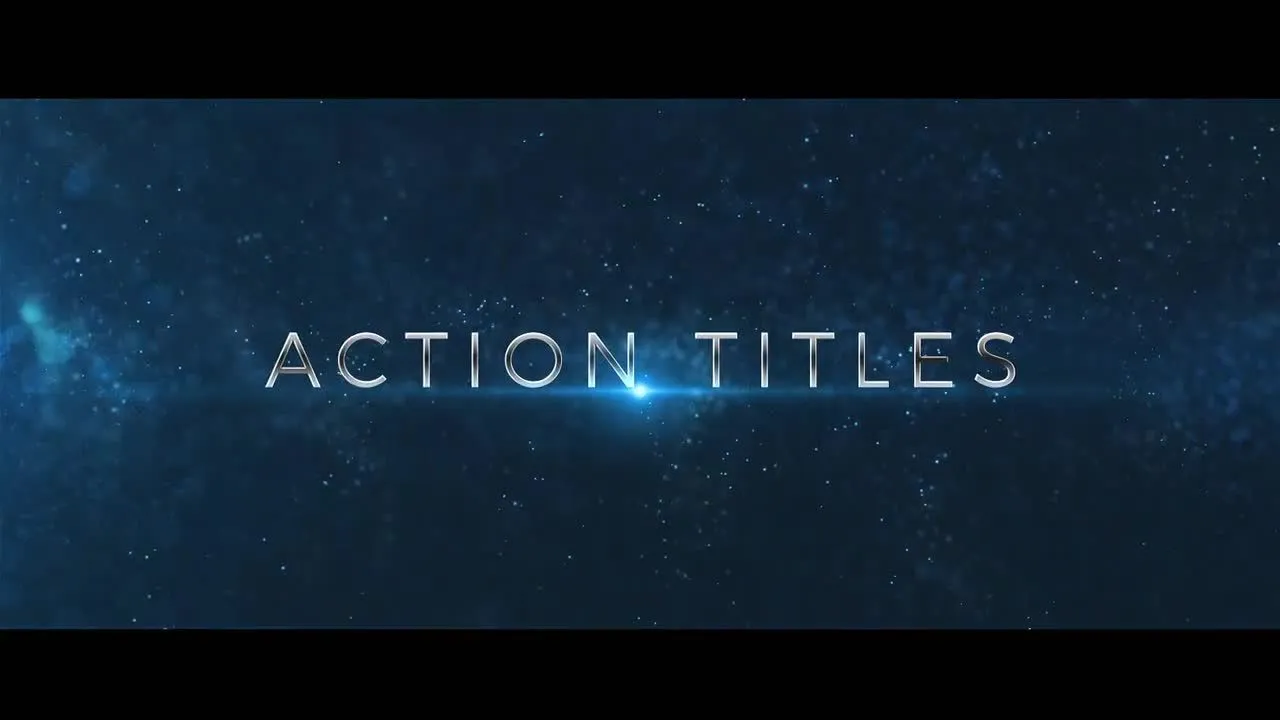 电影动作预告片像素设计精选AE模板