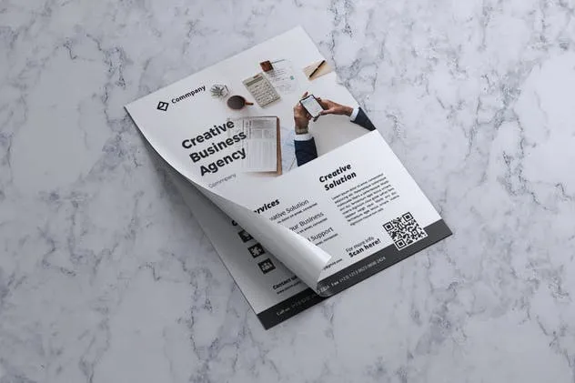 企业介绍/公司业务宣传传单模板V15 Corporate Business Flyer Vol. 15插图(3)