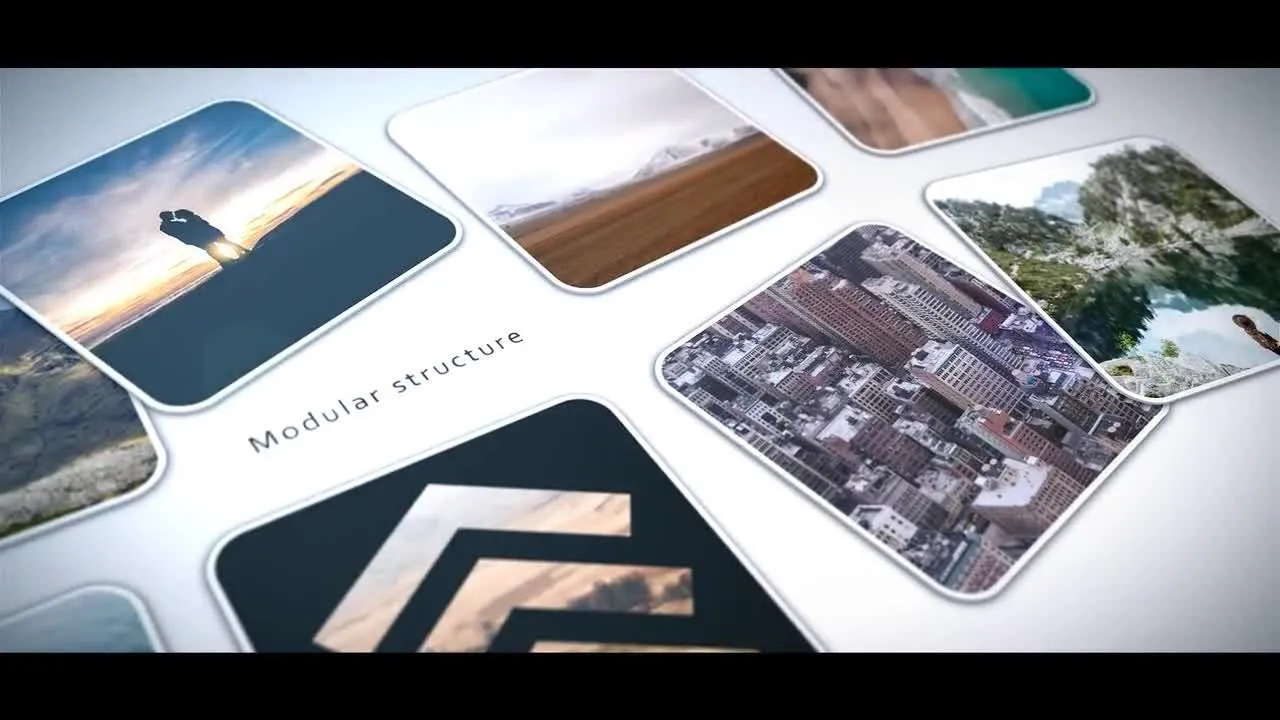 流畅的动态照片视频展示像素设计精选AE模板