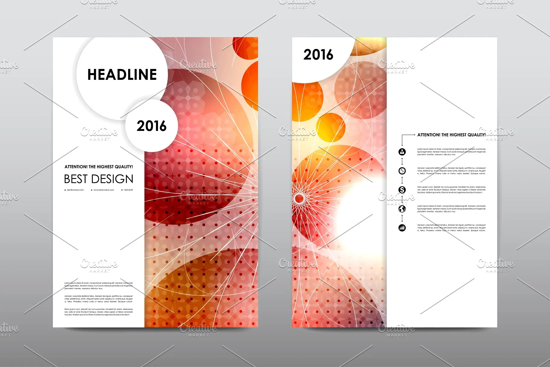 50+企业画册模板合集 50+ Business Brochures Bundle插图(8)