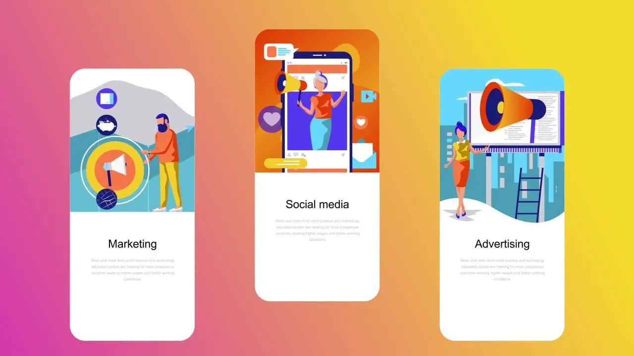 6个独特明亮的营销Instagram故事像素设计精选AE模板