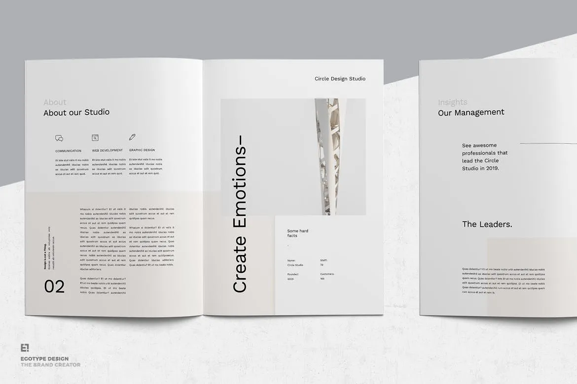 简约时尚设计风格招标书/投资商业计划书设计模板 Proposal插图(2)