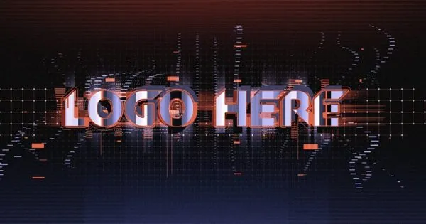 信号故障动画特效Logo演示像素设计精选AE模板 Glitch Logo