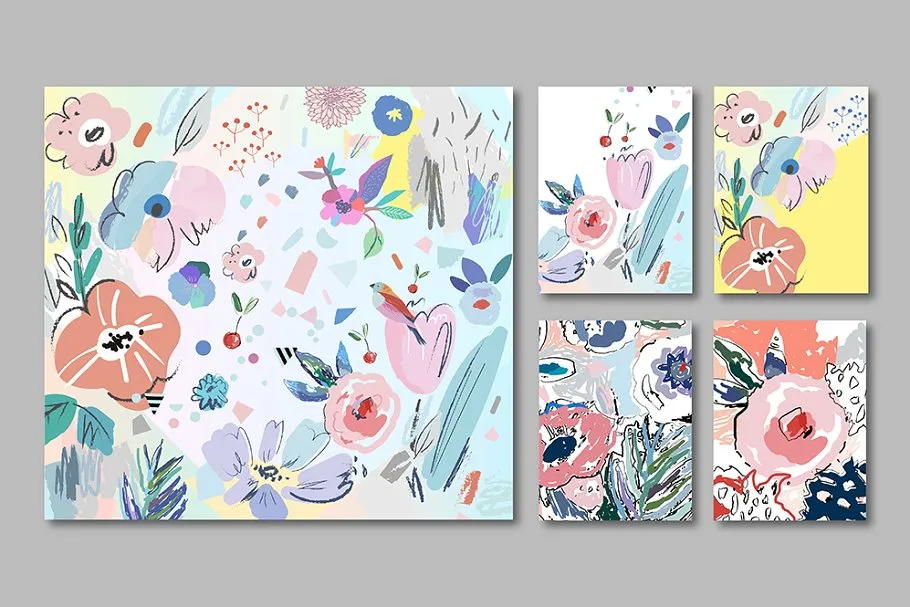 手绘花卉剪贴画第二弹 FlorART part 2插图(7)