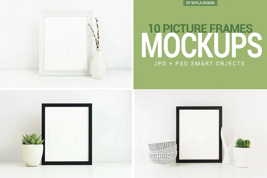 相框和海报展示样机 Picture frame & Poster mockup photos插图(4)
