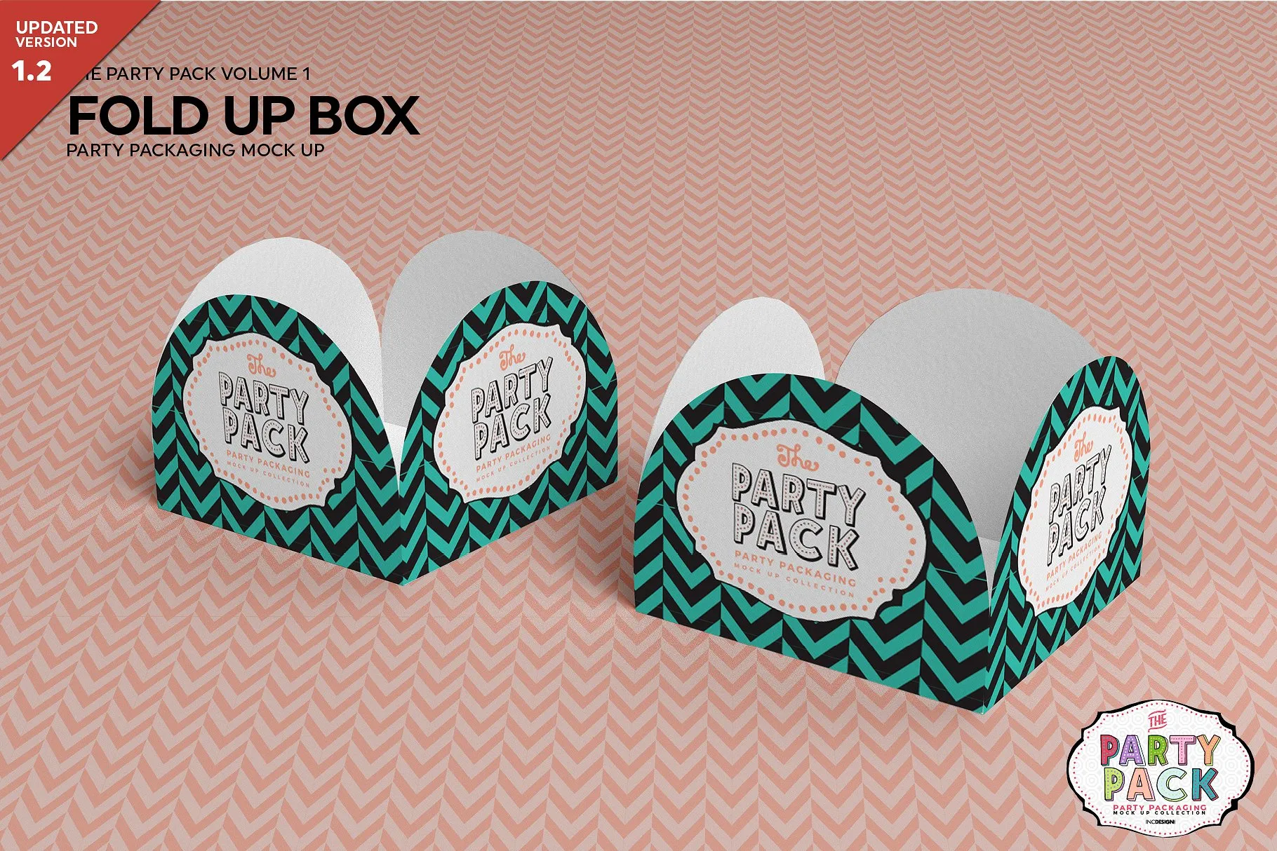 折叠盒包装展示样机 Fold Up Box Packaging Mockup [psd]插图