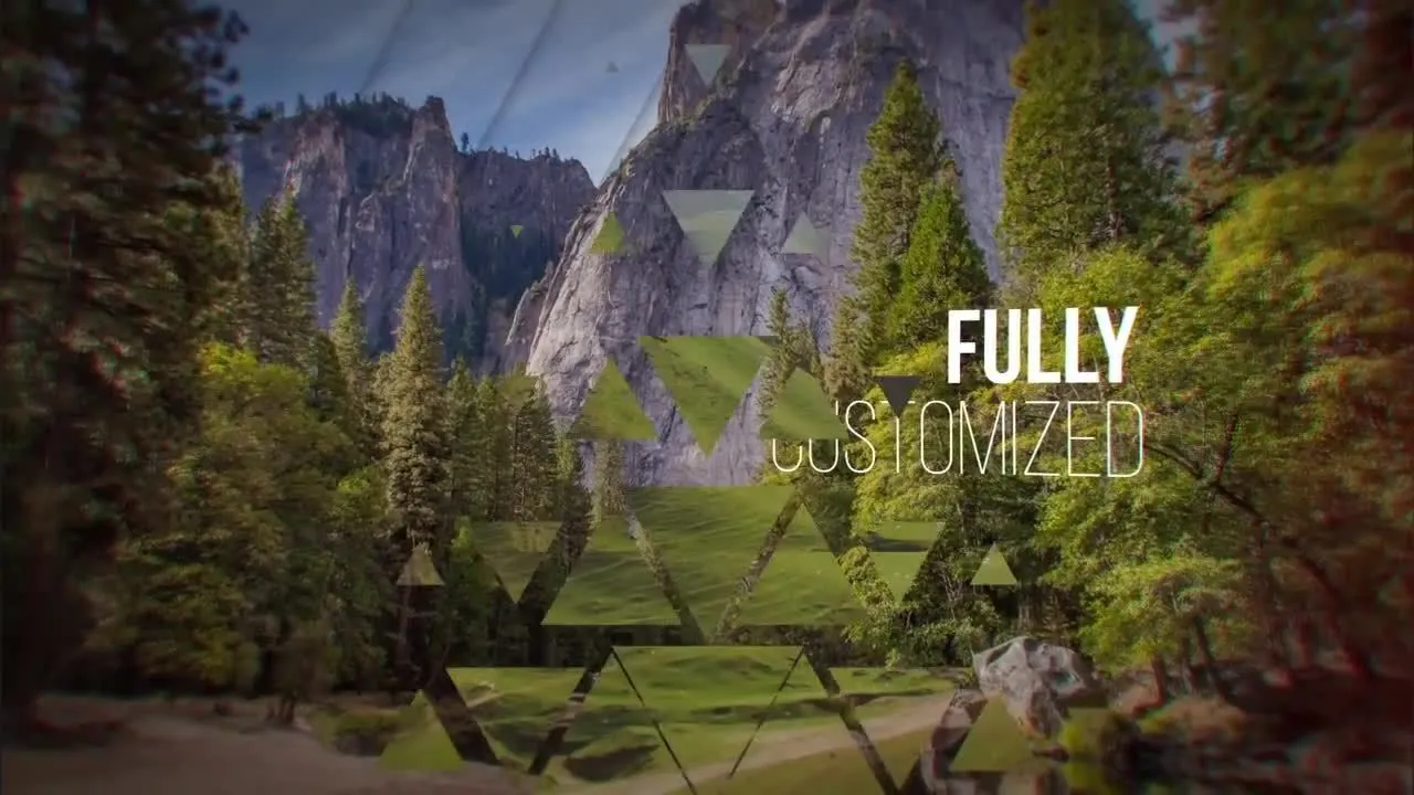 玻璃幻灯片平滑动画幻灯片像素设计精选AE模板