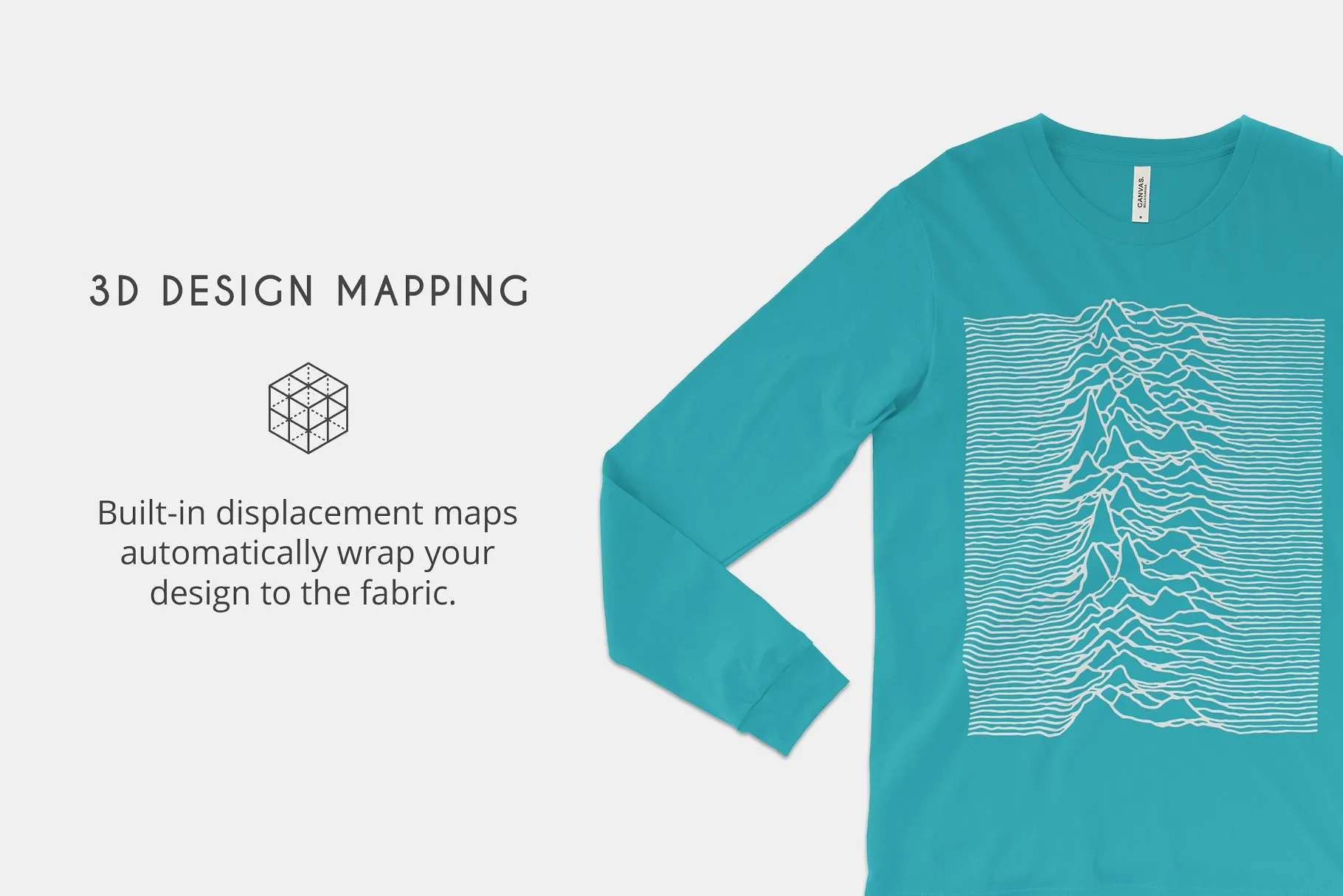 秋冬款长袖T恤样机模板 Bella Canvas 3501 Shirt Mockups插图(1)