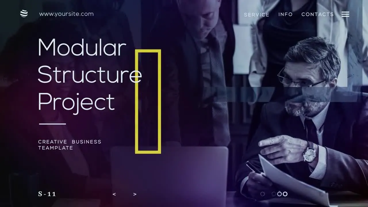 超现代简洁设计文本动画时尚过渡效果企业介绍像素设计精选AE模板