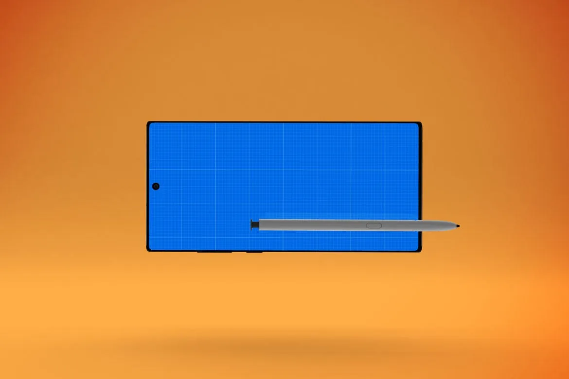 三星大屏手机Note 10屏幕预览样机模板 Note 10 Mockup插图(10)