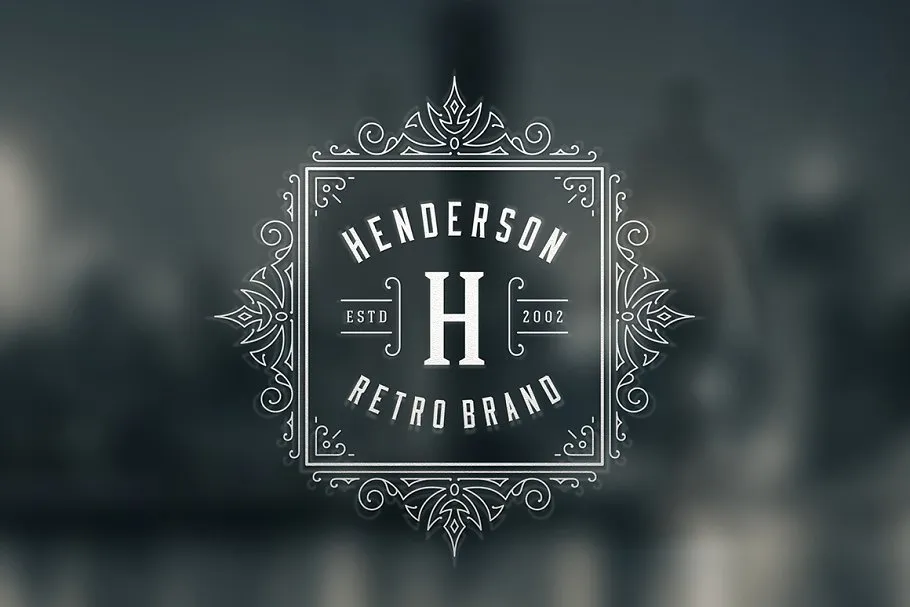 50个奢华装饰Logo及徽章  50 Ornament logos & badges插图(9)