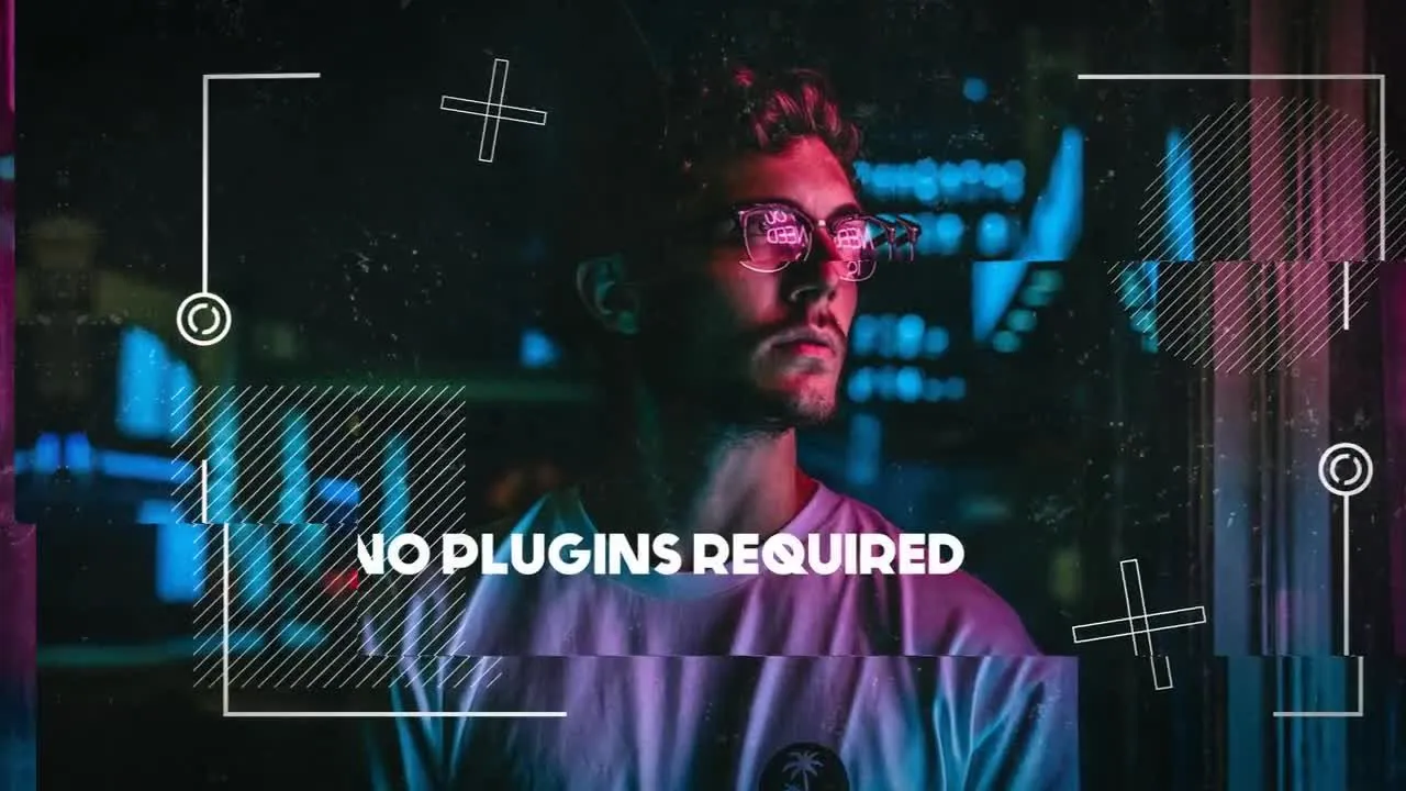 快速标题介绍城市宣传图文幻灯片片头像素设计精选AE模板