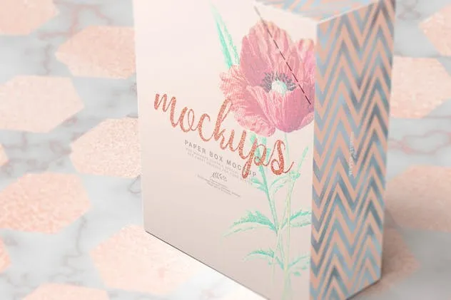 美食包装纸盒样机 Paper Box Mockup 07插图(6)