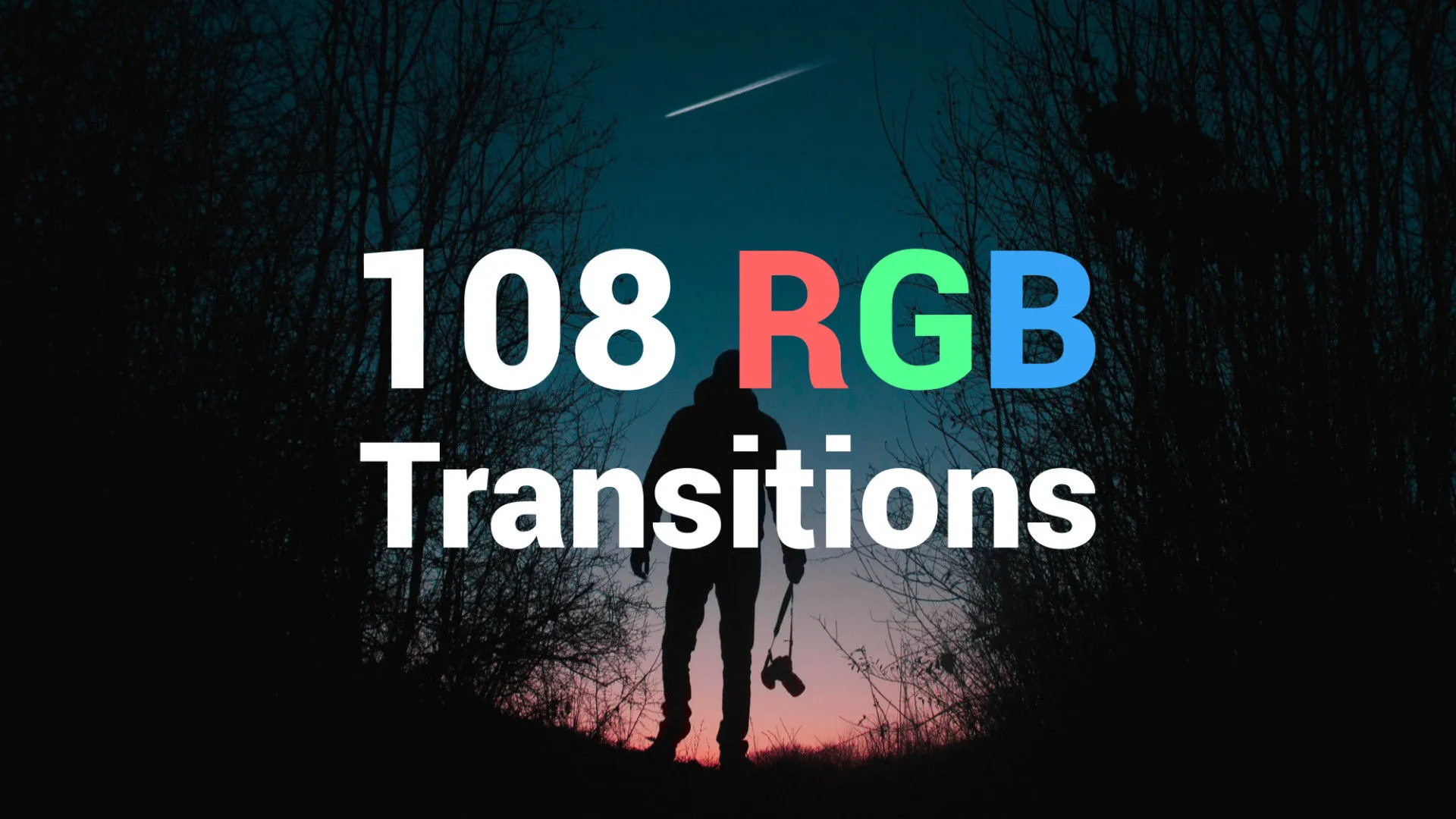 108个转场过渡特效RGB Transitions像素设计精选AE模板