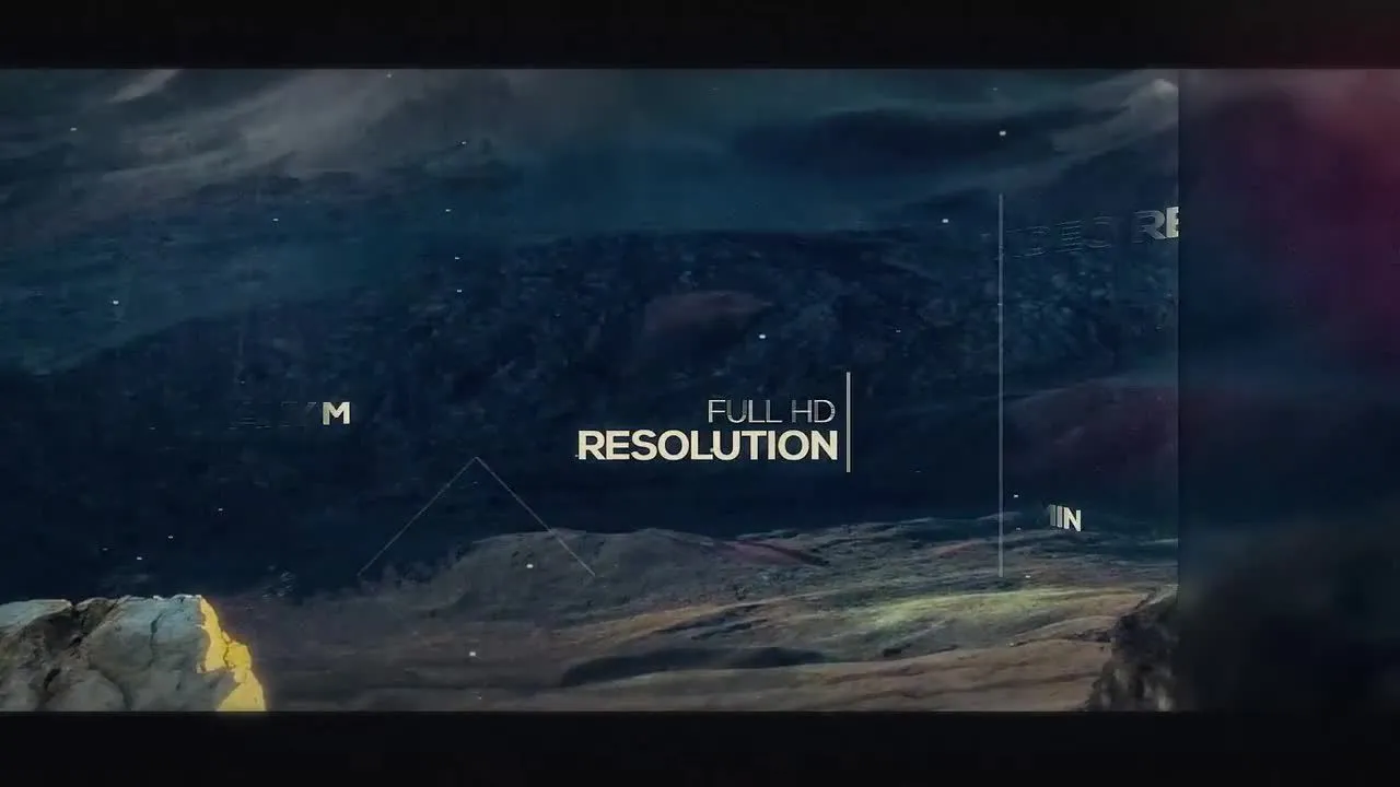 模糊清晰转变过渡效果像素设计精选AE模板