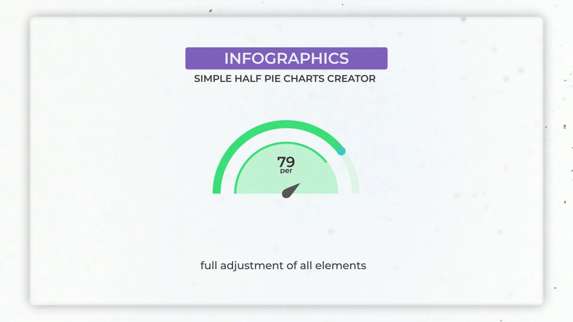 色彩鲜艳且富有创意的饼图动画展示像素设计精选AE模板
