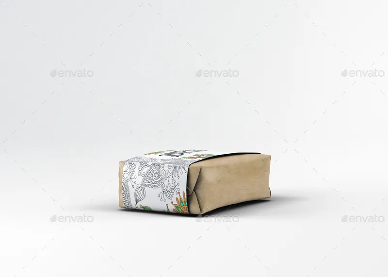 香皂肥皂包装贴纸展示样机 Soap Bar Paper Sleeve Mock-Up插图(2)