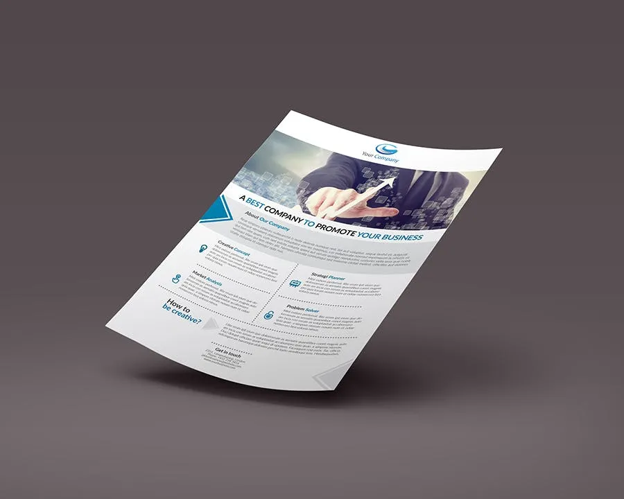 企业简介/介绍传单设计模板 Corporate Flyer #01插图(6)