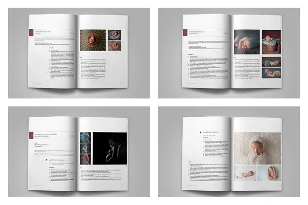 婴儿儿童摄影服务产品手册模板 Newborn Magazine Complete Pricing Guide插图(12)