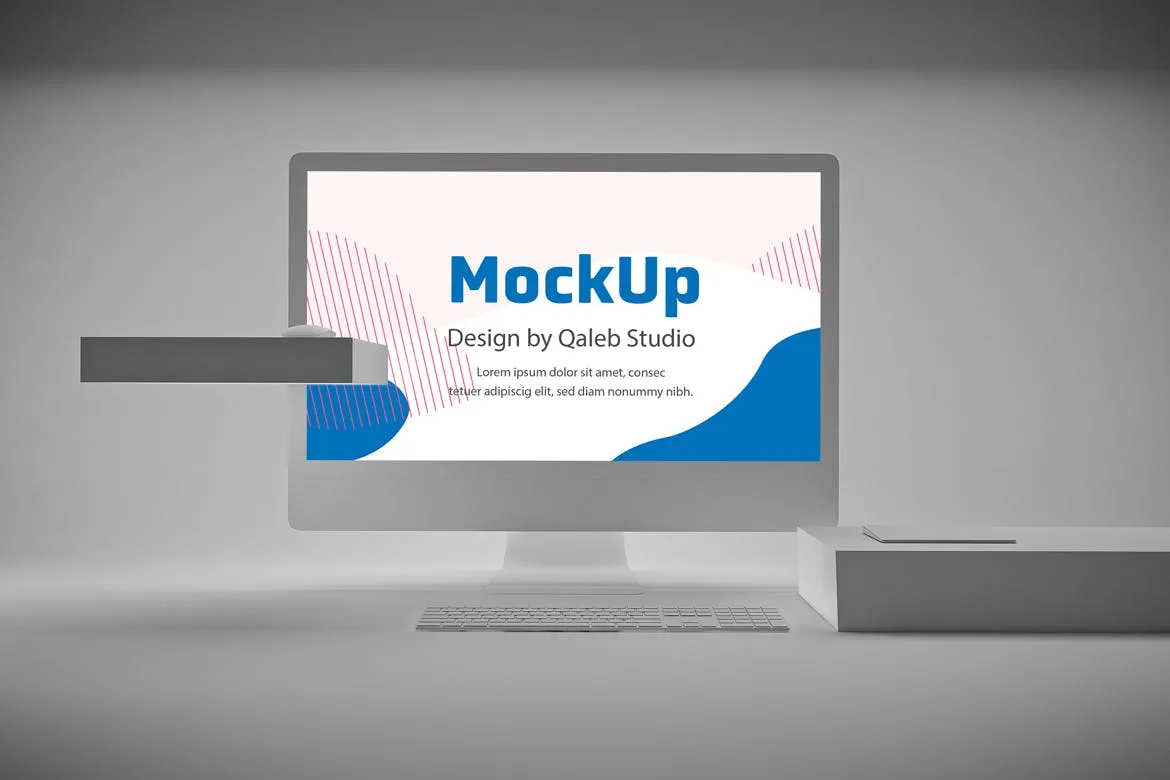 极简设计风格iMac一体机电脑样机v2 Clean iMac Pro V.2插图(2)