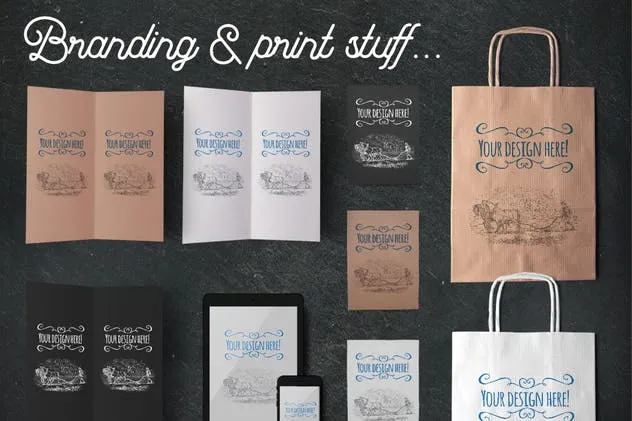 有机食品样机及巨无霸Hero场景模板 Organic Food Mockup & Hero Images Scene Generator插图(10)