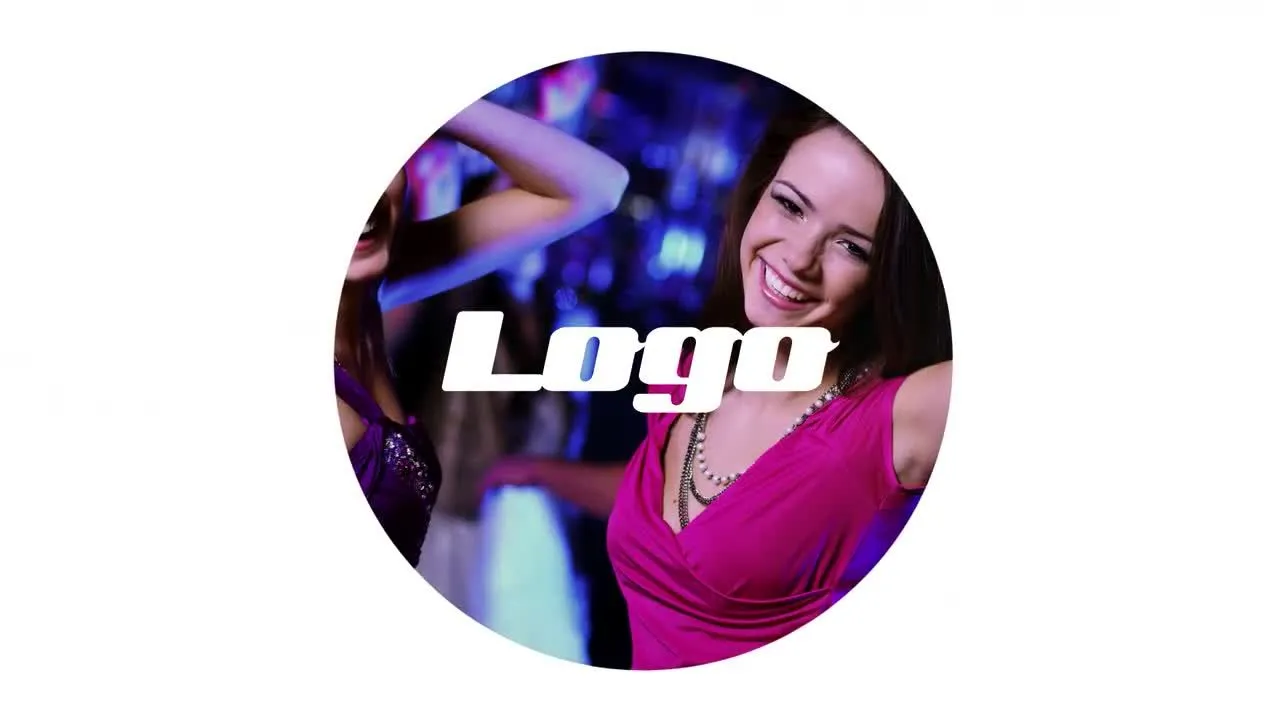 圆形冲压展示照片像素设计精选AE模板