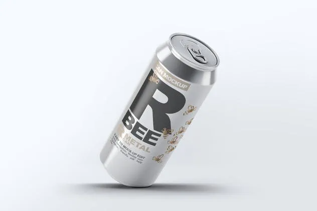 啤酒易拉罐外观包装设计样机模板 Beer Can Mock-Up插图(4)