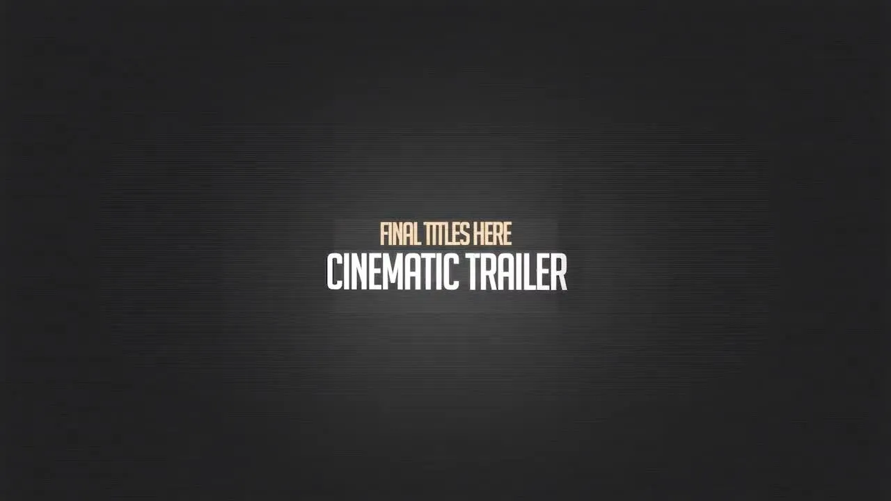 史诗级电影预告片宣传片头像素设计精选AE模板