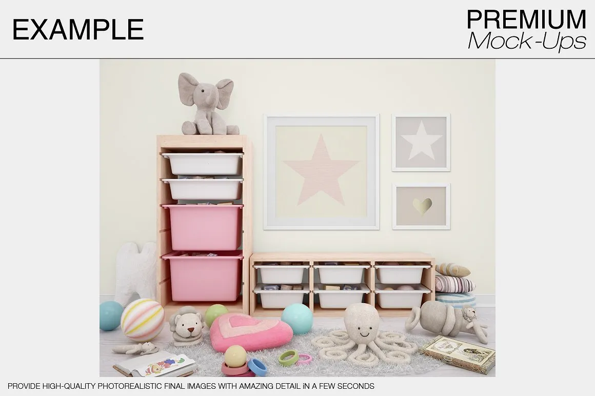 温馨可爱的孩子房间展示模型下载[psd]插图(10)