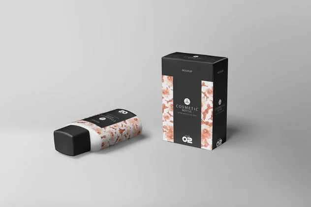 化妆品香水瓶&外包装设计样机 Cosmetic Bottle Mockups插图(2)