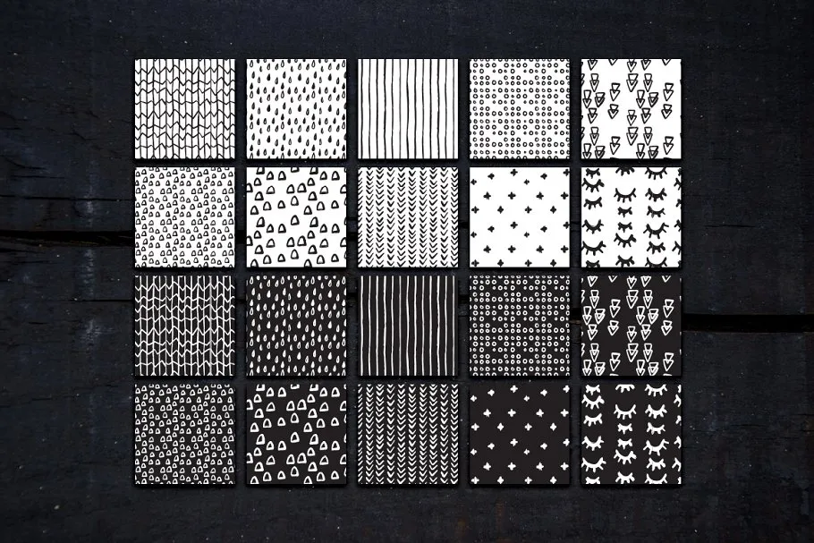 大胆极简主义纹理图案 Bold Minimalist Pattern Collection插图(5)
