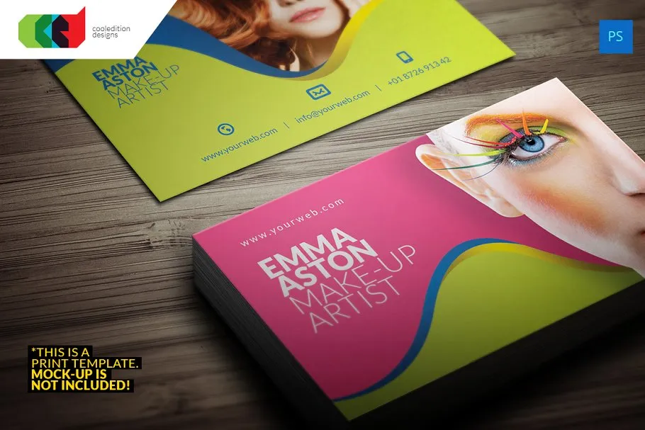 现代创意行业/企业名片设计模板素材 Modern Business Card 5插图(3)